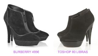 Botines estilo lady 8 Burberry vs TopShop